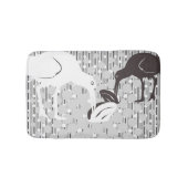 Austernfang-Silhouette - Badematte (Vorderseite)