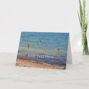 Austernfischer im Flug Personalised Karte