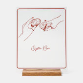 Austernroter zeichn acrylschild (Vorderseite)