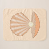 Austernschale und Perle Geschlechtsneutral Sherpadecke (Vorderseite (Horizontal))