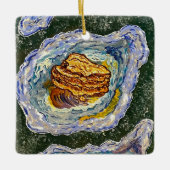 Austernverzierung Keramikornament (Vorderseite)