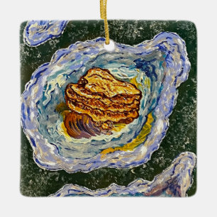 Austernverzierung Keramikornament