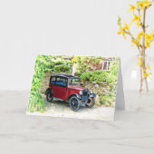 Austin 7 Grußkarte Karte (Gelbe Blume)