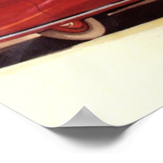 Austin A90 Vintag Print Poster (Ecke)