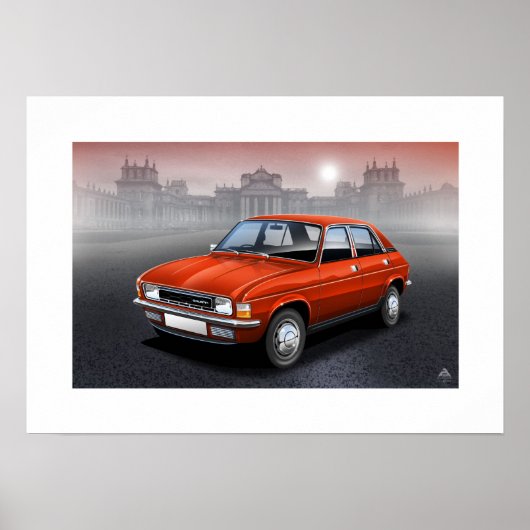 Austin Allegro Poster Illustration (Vorne)