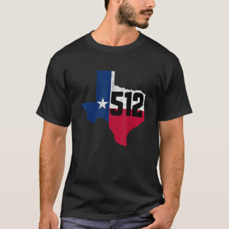 Austin Area Code 512 Texas Telefonnummer Geschenk T-Shirt