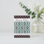 Austin-Baby-Karte Visitenkarte (Stehend Vorderseite)