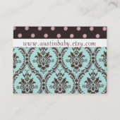 Austin-Baby-Karte Visitenkarte (Rückseite)