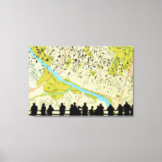 Austin Bats Congress Bridge fliegt Leinwanddruck