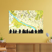 Austin Bats Congress Bridge fliegt Leinwanddruck (Insitu (Wohnzimmer))