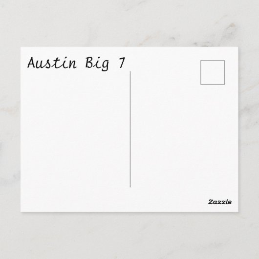 Austin Big 7 Postkarte (Rückseite)