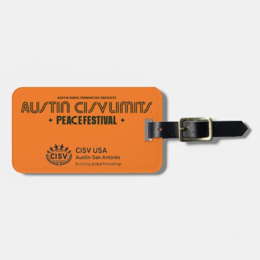 Austin CISV Limits Gepäckmarke Gepäckanhänger (Vorderseite horizontal)