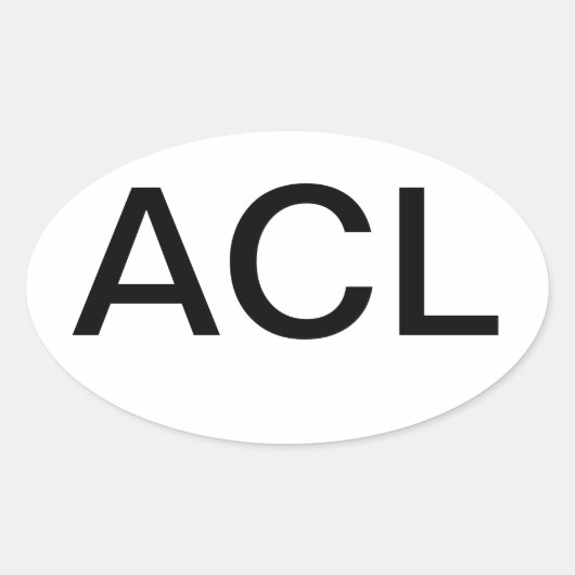 Austin City Limits Euro Ovaler Aufkleber (Vorderseite)