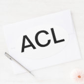 Austin City Limits Euro Ovaler Aufkleber (Umschlag)