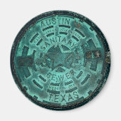 Austin City Texas Manhole Cover Magnet (Vorne)