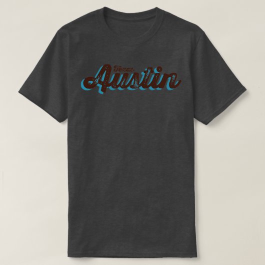 Austin City Texas Retro Design TShirt (Design vorne)
