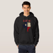Austin City Texas Texan Flag Map Hoodie (Vorne ganz)