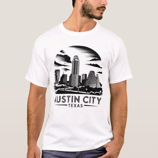 Austin City Texas USA T-Shirt (Vorderseite)