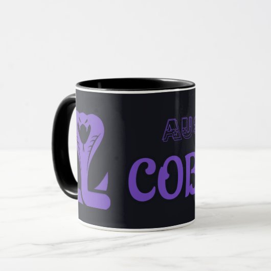Austin Cobras Schwarze Tasse (Vorderseite Links)