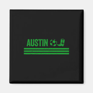 Austin Cowboy Stiefel Fußballclub  Magnet