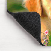 Austin das goldene Labrador Mousepad (Ecke)