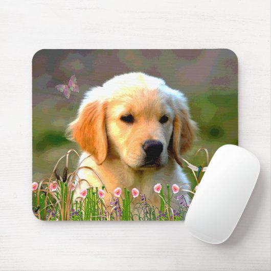 Austin das goldene Labrador Mousepad (Mit Mouse)