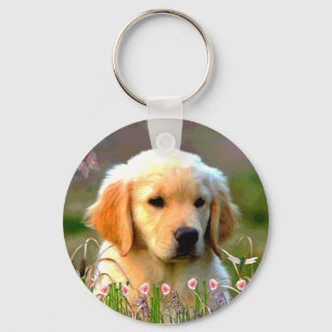 Austin das goldene Labrador Schlüsselanhänger