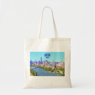 Austin Downtown Texas Vintage auf Deutsch Tragetasche
