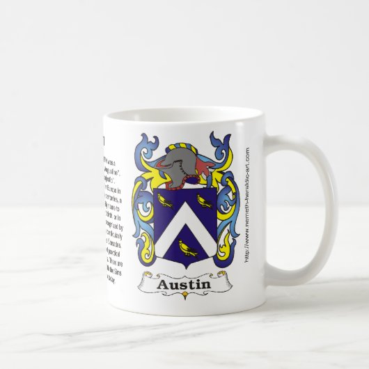 Austin-Familien-Wappen Tasse (Rechts)