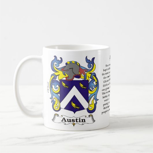 Austin-Familien-Wappen Tasse (Links)