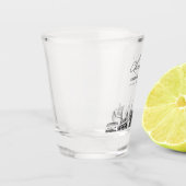 Austin Gastgeschenk Hochzeit Personalisiert Cheers Schnapsglas (Links)