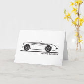 Austin Healey 100 Karte (Gelbe Blume)