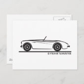 Austin Healey 100 Postkarte (Vorne/Hinten)