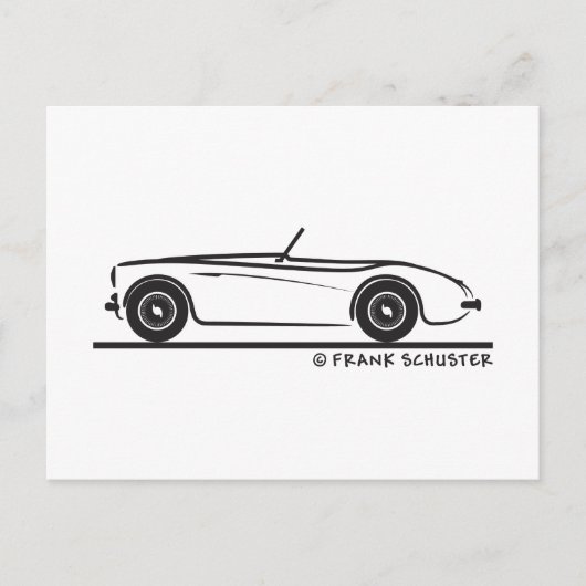 Austin Healey 100 Postkarte (Vorderseite)