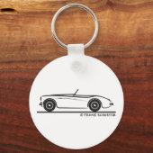 Austin Healey 100 Schlüsselanhänger (Vorderseite)