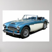Austin Healey 3000 classic car Poster (Vorne)