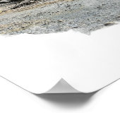 Austin Healey 3000 in Welsh Mountains Poster (Ecke)