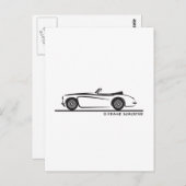 Austin Healey 3000 MK II Postkarte (Vorne/Hinten)