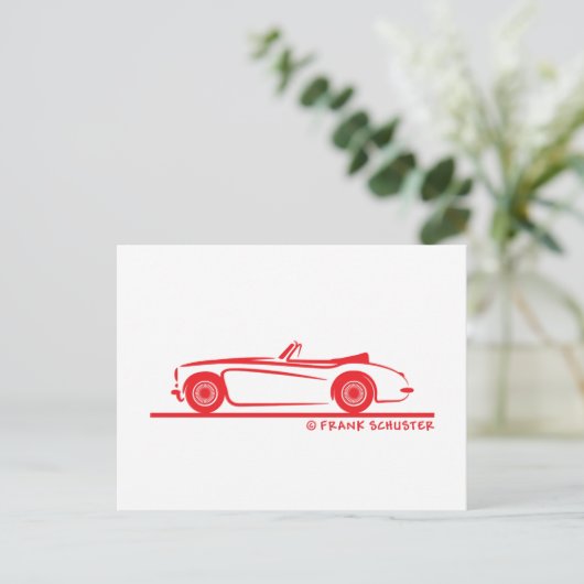Austin Healey 3000 MK II Postkarte (Stehend Vorderseite)