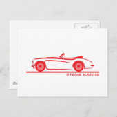 Austin Healey 3000 MK II Postkarte (Vorne/Hinten)