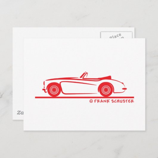 Austin Healey 3000 MK II Postkarte (Vorne/Hinten)