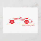 Austin Healey 3000 MK II Postkarte (Vorderseite)