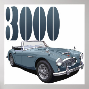 Austin Healey 3000 Poster