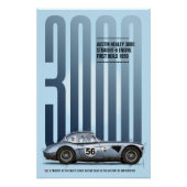 Austin Healey 3000 Tribute Poster (Vorderseite)