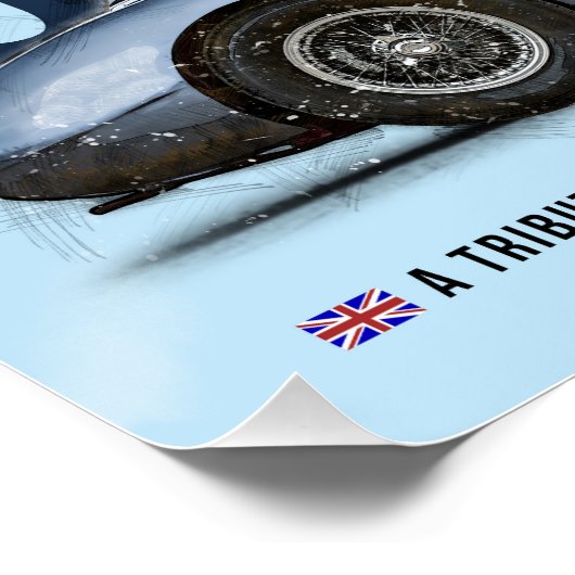 Austin Healey 3000 Tribute Poster (Ecke)