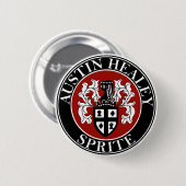 Austin Healey Car Classic Wandern Duck Abzeichen Button (Vorne & Hinten)