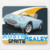Austin Healey"Frosch-Auge" Sprite-Mäusematte Mousepad (Vorne)
