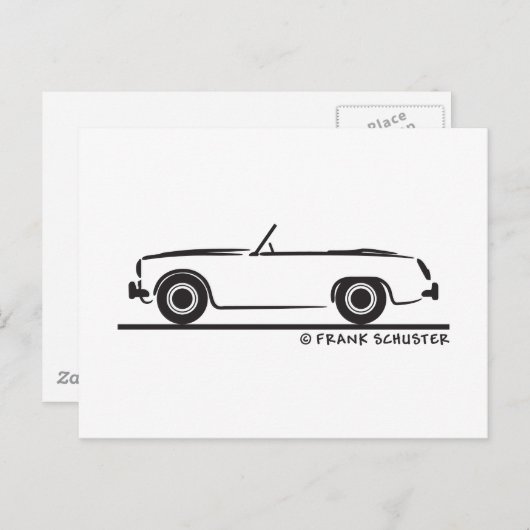 Austin Healey Sprite MK II Postkarte (Vorne/Hinten)