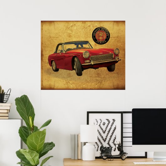 Austin Healey Sprite Poster (Heimbüro)