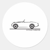 Austin Healey Sprite Runder Aufkleber (Vorderseite)